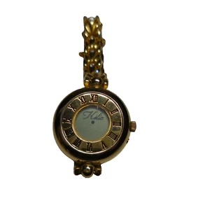 N24.205 montre bracelet digitale Kélia métal plaqué or jaune femme fille vintage - Imagen 1 de 24