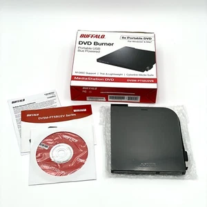 BUFFALO MediaStation DVSM-PT58U2VB 8x Portable DVD Writer/Burner - Picture 1 of 5