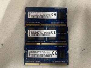 KINGSTON 12GB(3X4GB) PC3L-12800S MEMORY ACR16D3LS1NBG/4G - Picture 1 of 3