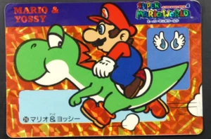Tarjeta de juego Super Mario World Mario & Yossy No.26 Nintendo Banpresto 1992 japonesa - Imagen 1 de 4