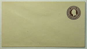 SC #U481 Brown on White 1-1/2 Cent Washington Embossed Mint Postal Stationery 