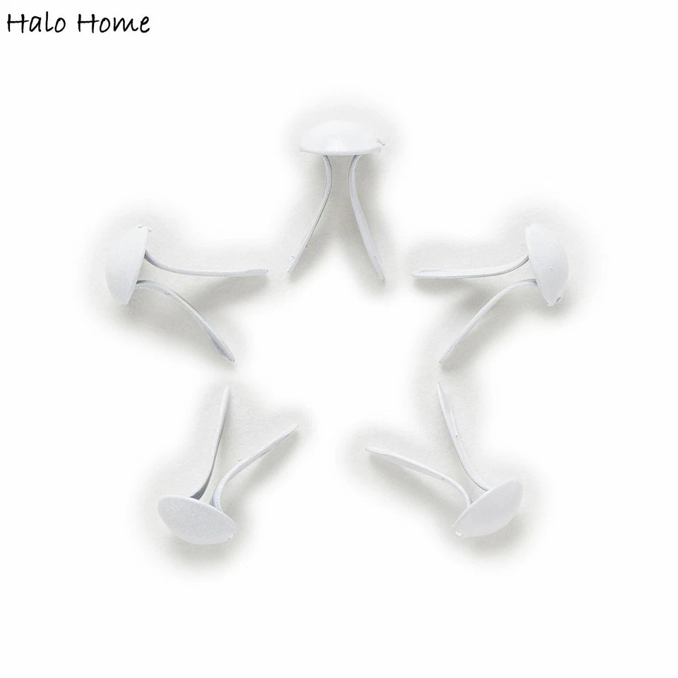 Sujetador de metal Brad 100 piezas brads redondos adorno álbum de recortes hágalo usted mismo remaches 9x5 mm Foto 1 de 4