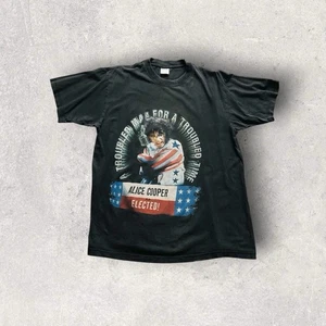 vintage Alice Cooper Elected T-shirt Ozzy Osbourne rock 90s music band tee 80s - Picture 1 of 9