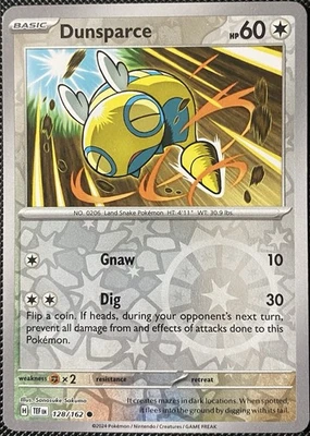 Dunsparce 128/162 SV05: Temporal Forces Reverse Holo - Pokémon Card - Image 1 of 2