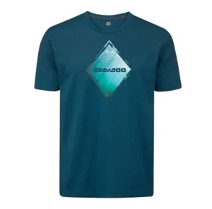 SEA-DOO MENS DIAMOND TEE SHIRT BLUE SMALL 4542120480 - Picture 1 of 4