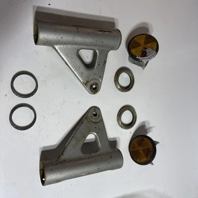1974 Yamaha DT DT360 DT250 Headlight Mount Ear Bracket Assembly - Image 1 of 4