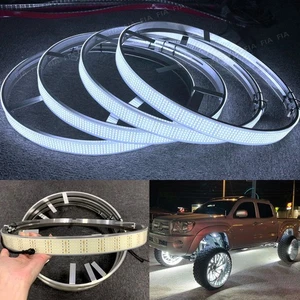 5 filas 17,5"" blanco puro alta densidad LED llanta rueda camión anillo luces estroboscópico flash - Imagen 1 de 9