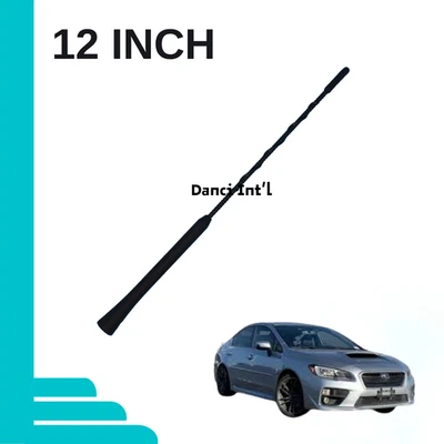 Mástil de antena de repuesto negro corto de 12" AM/FM para SUBARU WRX 2012-2016 Foto 1 de 4