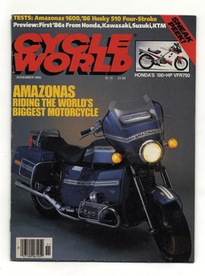 CYCLE WORLD NOVEMBER 1985 - AMAZONAS 1600 HUSQVARNA 510 MOTO GUZZI LE MANS 1000 - Image 1 of 4
