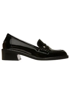 Bally Elly 6302858 Women's Black Patent Leather Moccasins Loafers MSRP $797 - image 1 of 4