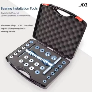 Kit de prensa de rodamientos de bicicleta Juego de herramientas de reparación de instalación de buje/rueda CNC bloques de briquetas - Imagen 1 de 10
