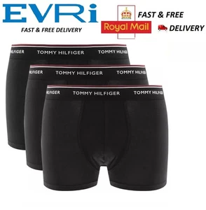 Tommy Hilfiger Underwear Boxer Shorts Trunks Pack of 3 Black Sale - Picture 1 of 9