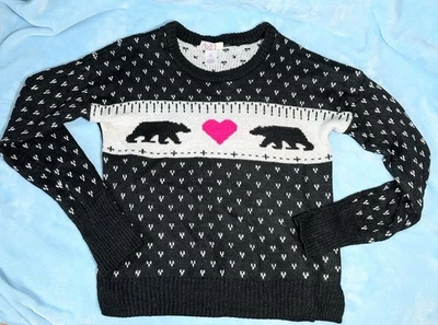 Suéter de Navidad So Women Talla XL Mangas Largas Blanco y Negro Foto 1 de 4