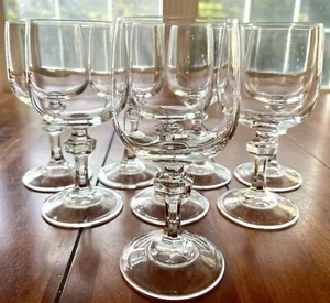 VTG Cristal D'Arques PARIS ROYAL Crystal Wine Glasses Set of 8 Knob Stem 8 oz - Picture 1 of 12