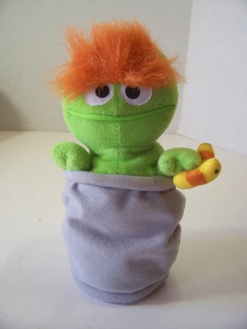 1997 tyco sesame street oscar the grouch bean bag plush 7" tall Cover