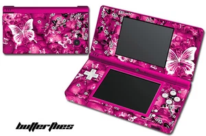 Envoltura de calcomanía de vinil para juegos Nintendo DSI pegatina portátil CRÁNEOS Y MARIPOSAS - Imagen 1 de 1