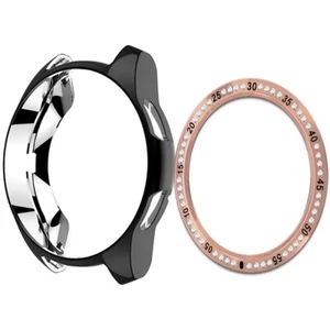 Do Samsung Galaxy Watch 42mm SM-R815U Miękkie etui na zegarek TPU + pokrywa pierścienia Fabrycznie nowa - Zdjęcie 1 z 1