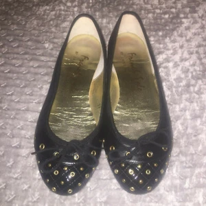 French Sole Ballet Pumps Ballerinas Flat Shoes 38 5 39 6 - Picture 1 of 6