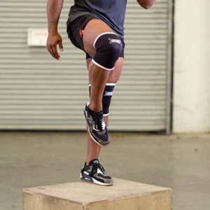 Sling Shot Knee Sleeves 2.0 by Mark Bell - Black, 7mm thick neoprene compression - Picture 1 of 4