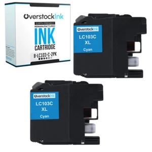 Cartucho de tinta cian 2PK LC-103 XL para Brother MFC-J650DW J6520DW J6720DW J6920D - Imagen 1 de 1