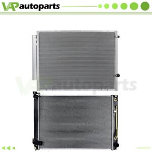 For 2007 08-2010 Toyota Sienna Aluminum Radiator And Condenser Cooling Assembly
