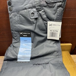 ARCTIX KIDS HUSKY SNOW PANTS REINFORCED Black Xs Size11585-93 6/7H - Picture 1 of 3