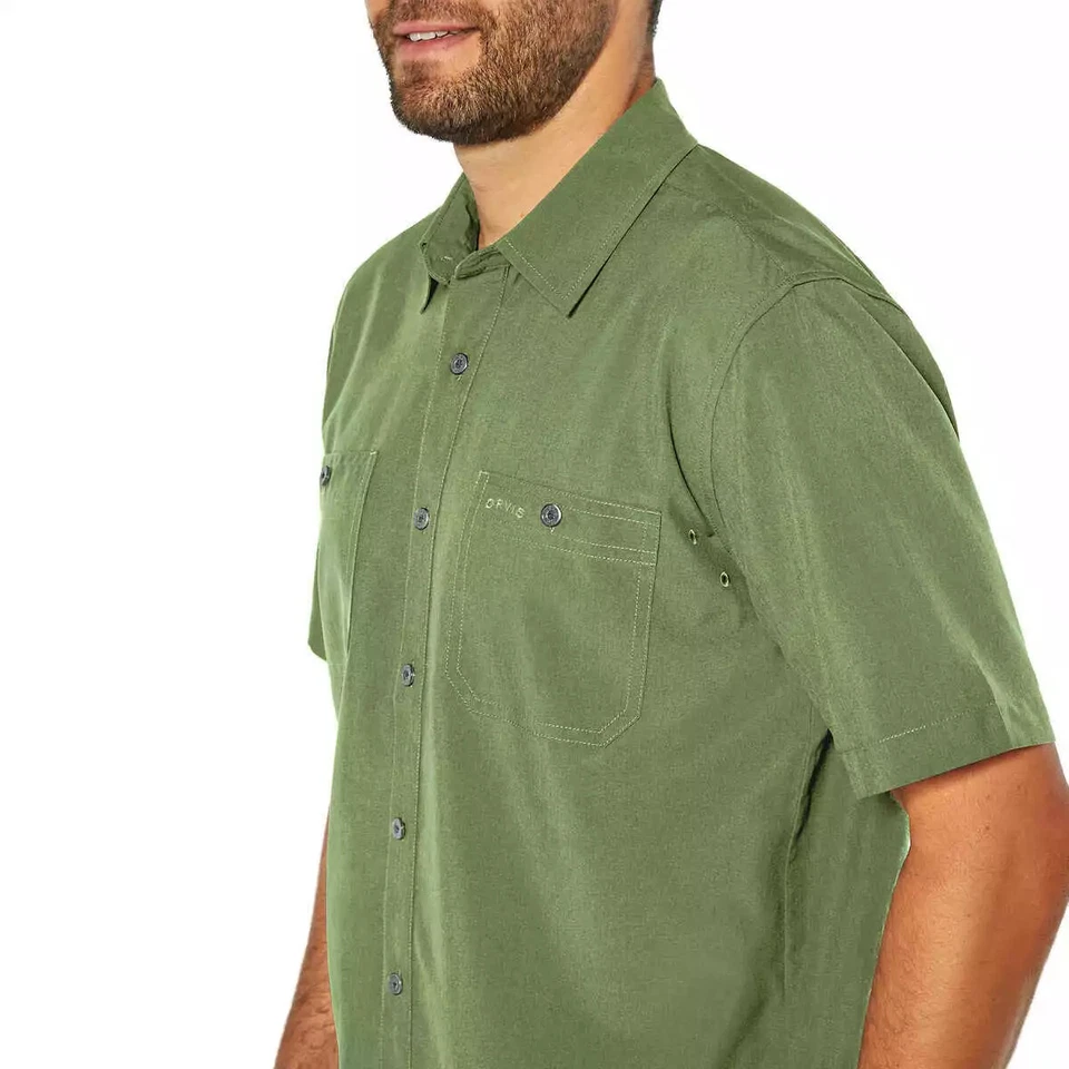 Orvis Men’s Short Sleeve Woven Shirt UPF 30+ Quick-Dry Vented Outdoor Travel NWT - Image 1 of 1