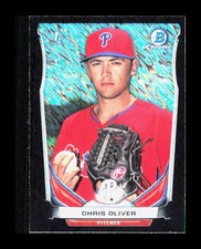 2014 Bowman Chrome Mini Black Shimmer Refractor Chris Oliver #59 Phillies