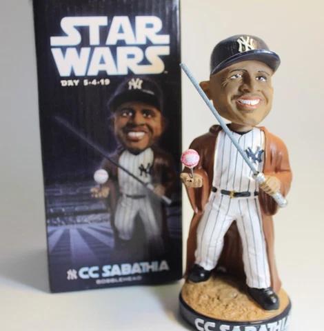 CC SABATHIA New York Yankees Star Wars Jedi Bobblehead Yankee Stadium SGA 5/4/19 Cover