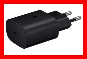25w Chargeur Secteur Prise De Courant Original Samsung Ultra Rapide TYPE-C Noir - Photo 1/1