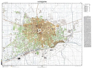 Russian Soviet Military Topographic Map - MAZAR-I-SHARIF,  1:10 000, REPRINT - Picture 1 of 5