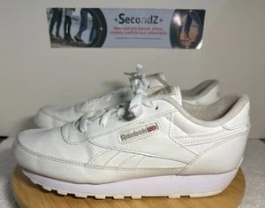 Women's Reebok Classic Renaissance White Athletic Shoes Sneakers Size 10 - Picture 1 of 12