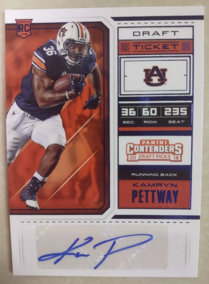 2018 Contenders Draft Picks KAMRYN PETTWAY Rookie Draft Ticket Autograph RC #145 - Image 1 of 2