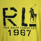 Polo RL Ralph Lauren 1967 jaune marine garçon T-shirt XL 18-20