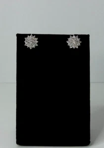 Sterling Silver 925- Shimmering Aura Studs- Perfect gift for Her - Picture 1 of 3