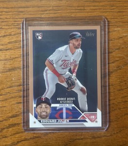 2023 Topps Update - Edouard Julien - #US46 Gold Parallel Rookie #'d /2023 TWINS