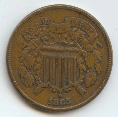 Error 1865 2C XF Fancy 5/Reg. 5 (#11244) Cover