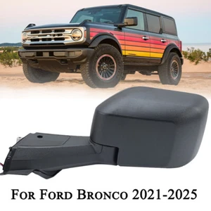 For 2021-2024 2025 Ford Bronco Left Side Mirror W/Blind Spot Sensor 9Pin Driver - Afbeelding 1 van 12