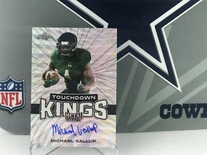 2018 Leaf Metal Draft Michael Gallup Touchdown Kings Wave #TK-MG1 Auto Rookie - Picture 1 of 4