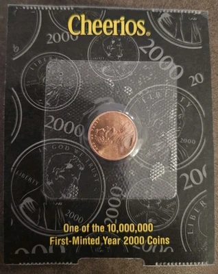 Cheerios First-Minted Year 2000 Penny Uncirculated - Image 1 of 2