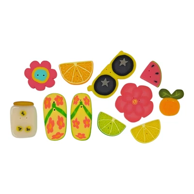Just Another Button Lovers Club Summer Lovin Box JABC Fruit Flipflops Sunglasses - Image 1 of 4