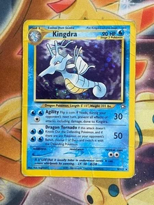 Pokémon TCG Kingdra 8/111 Unlimited Neo Genesis Holo Rare HP - Picture 1 of 2