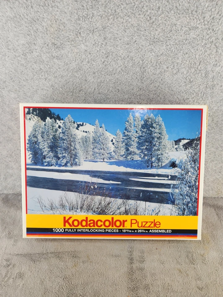 Rompecabezas Kodacolor 1000 piezas entrelazadas 18" x 26" Salmon River - SELLADO Foto 1 de 4