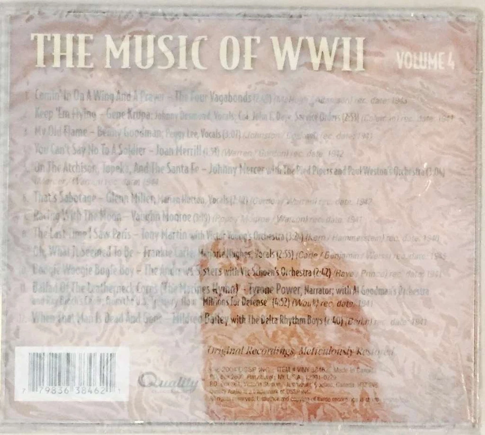 The Music of WWII, Volume 4, New, audioCD Foto 1 de 1