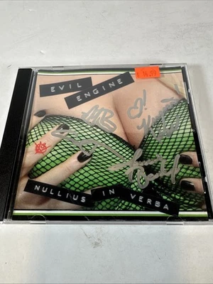 Evil Engine Nullius In Verba CD Signed EP 2016 Punk Metal Foto 1 de 4