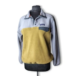 Patagonia Synchilla Snap-T Colorblock Fleece Pullover Jacket Women's Size Medium - Picture 1 of 7