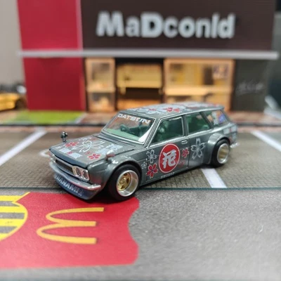 Mini GT x Kaido House 1:64 Datsun Kaido 510 Wagon Hanami V1 Vert KHMG013 - Image 1 of 4