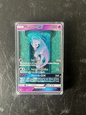 Tarjeta Pokémon Mewtwo GX Liquid Motion Shinning Legends Foto 1 de 3