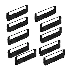 10 schwarzes Band für Epson P88ea-lq800 LQ580 LQ570E LQ580K + LQ950 LQ305K LQ305KT - Bild 1 von 1