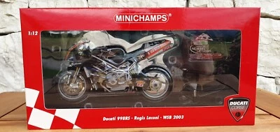 Minichamps 1:12 Ducati 998 RS WSB2003 Regis LACONI 122031255 Team NCR - Immagine 1 di 4